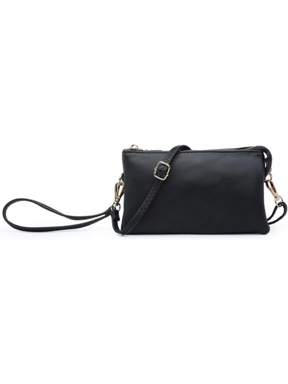 Vegan Leather Crossbody Bag for Women | Wristlet Clutch Wallet with 2 Straps